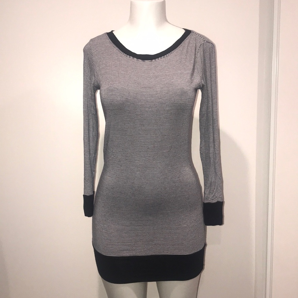 Long sleeve striped dress